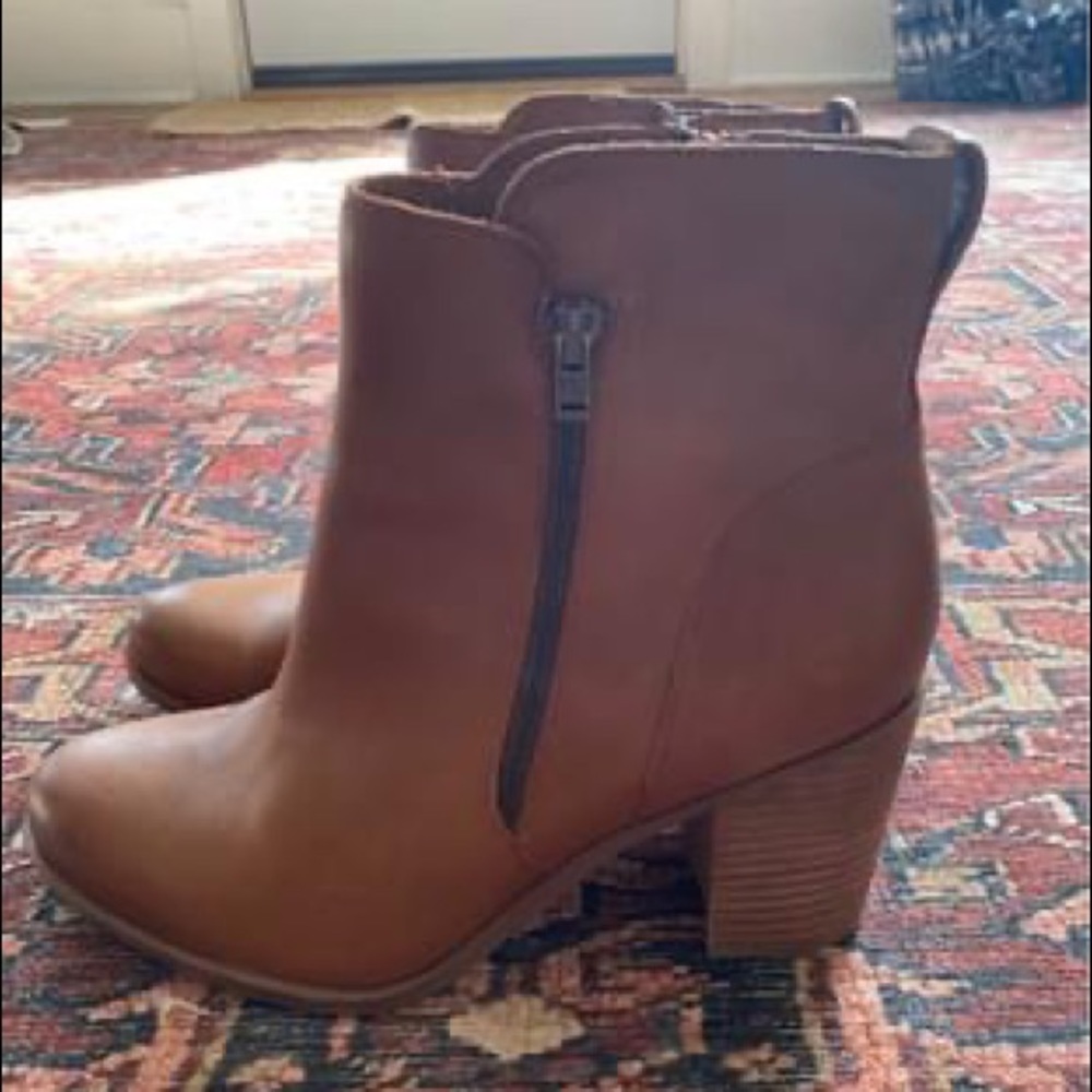 Leather Ankle Boots - like new